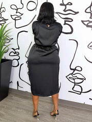 Elegantes Midikleid aus Satin