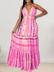 Halter Casual Maxi Dress