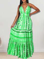 Halter Casual Maxi Dress