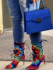 Umhängetasche mit Jelly-Nieten Dekor