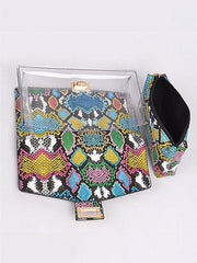 Tasche mit Schlangen-Print