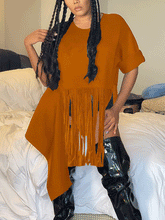 Hemd Quaste Unregelmäßige Top