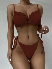 Bikini-Set mit Rüschen