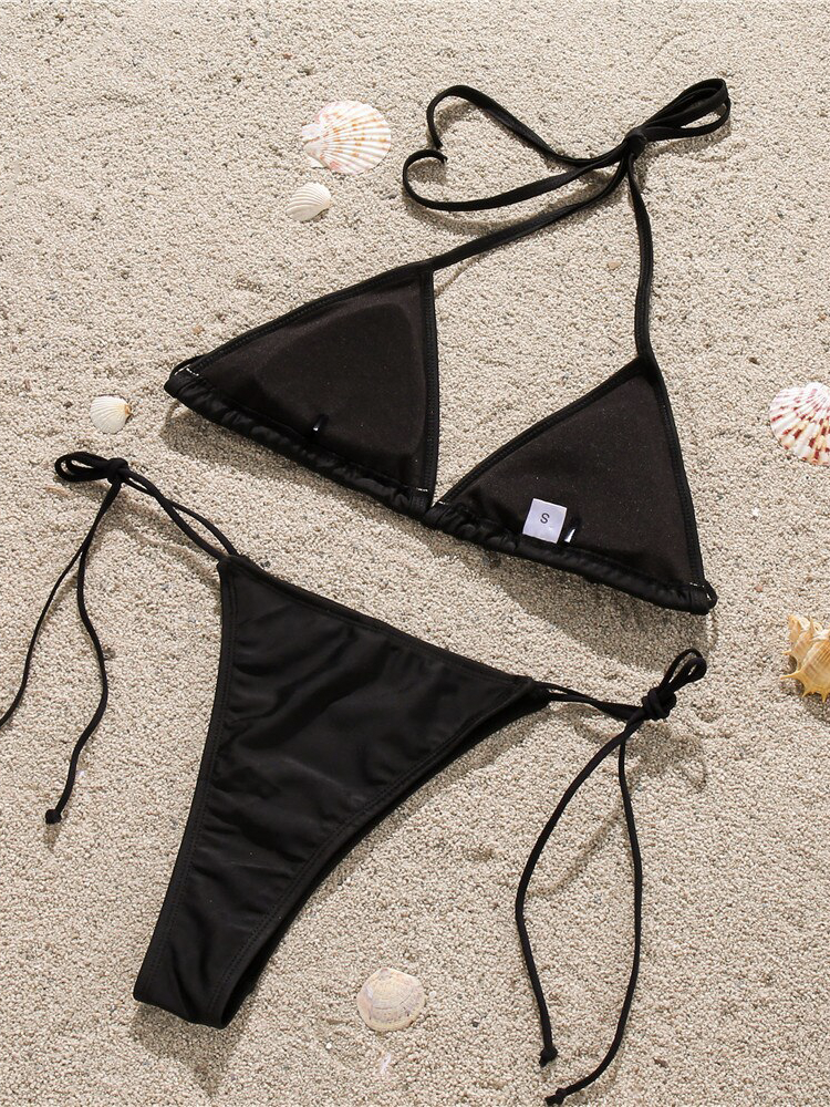 Bikini-Set mit Diamantkristallen