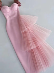 Red Color Women Sexy Off the Shoulder Ruffles Bodycon Mid-calf Dress Rayon Bandage Celebrate Birthday Party Dress