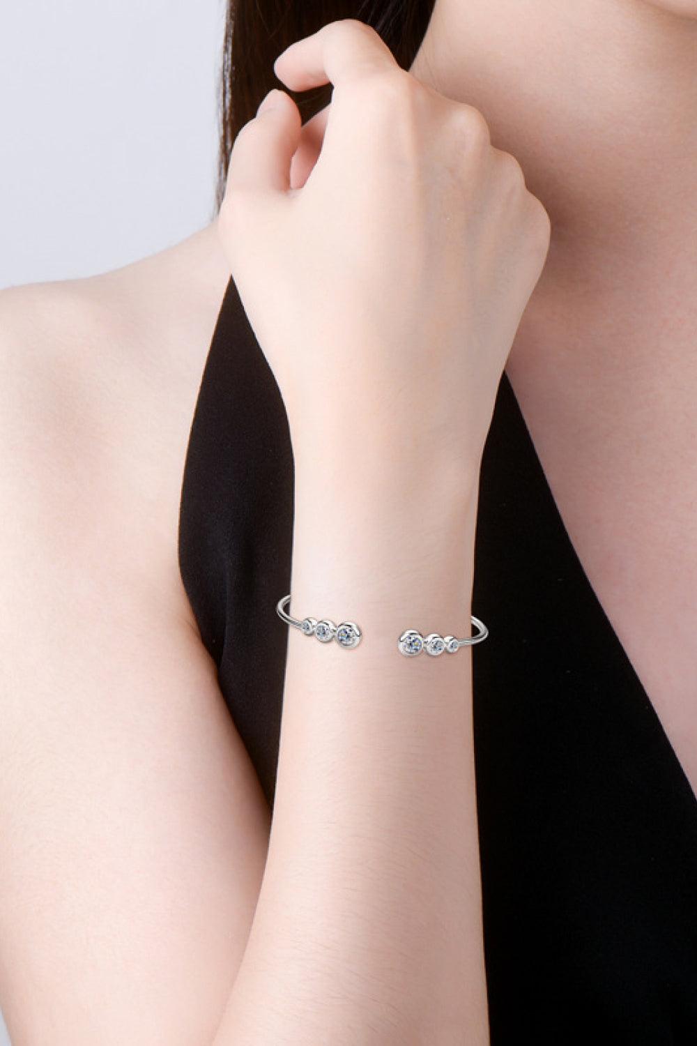 1,8 Karat Moissanit 925 Sterling Silber Armband