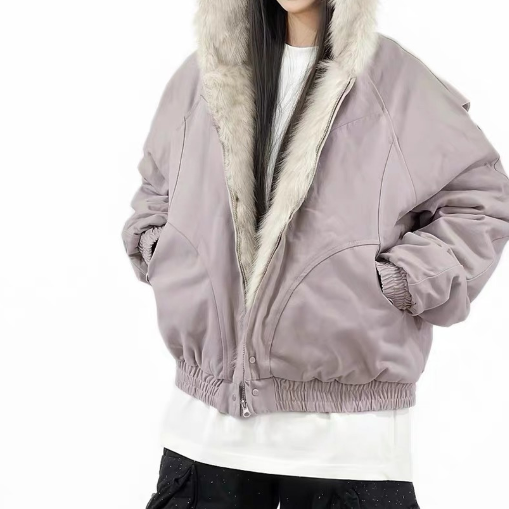 Furry Cozy Hoodie Coat