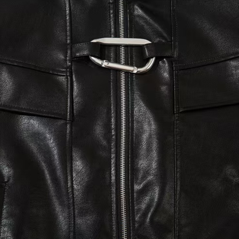 Chaqueta de cuero para dama