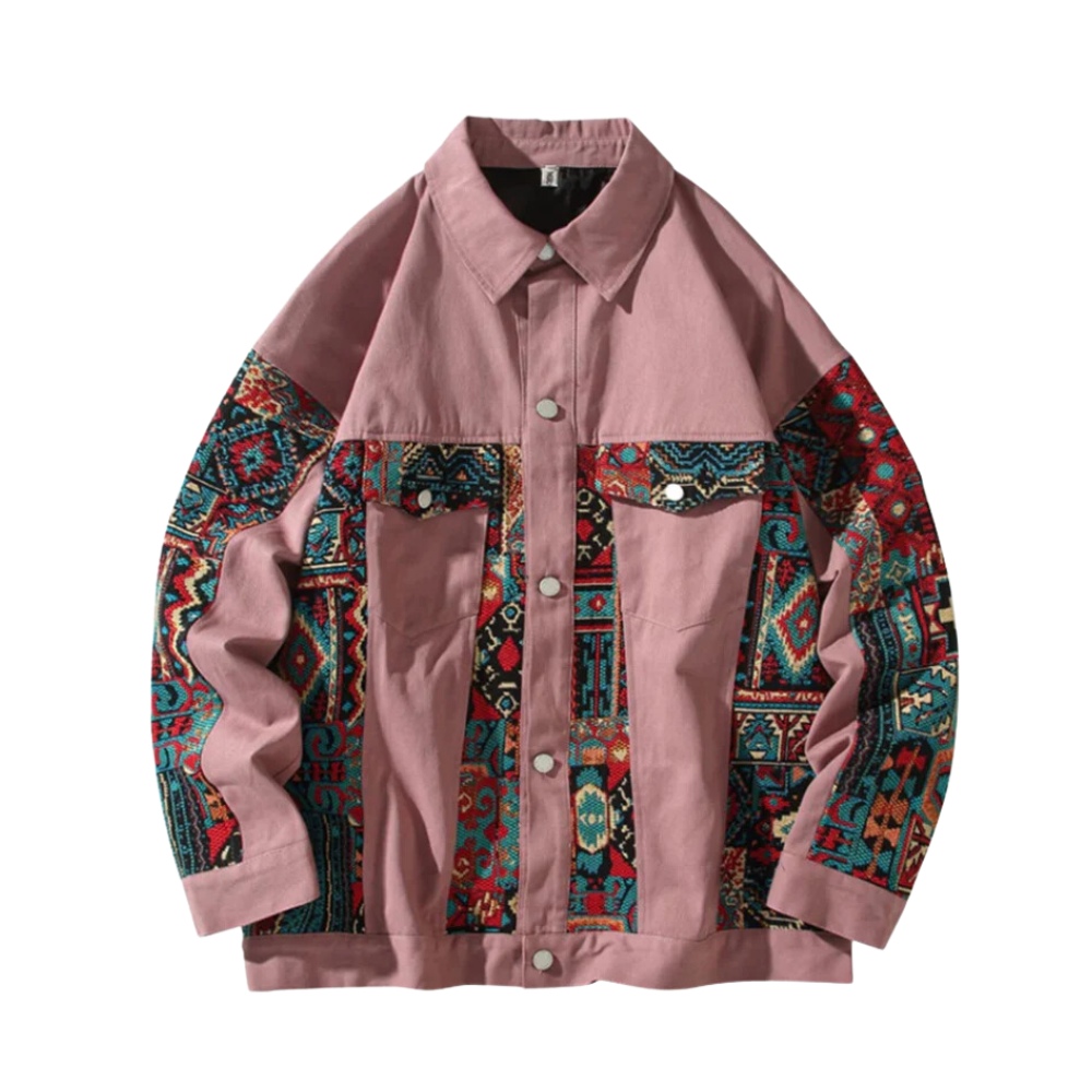 American Spliced Color Pattern Jacket