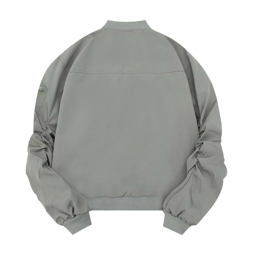 Chaqueta vintage con bolsillos irregulares