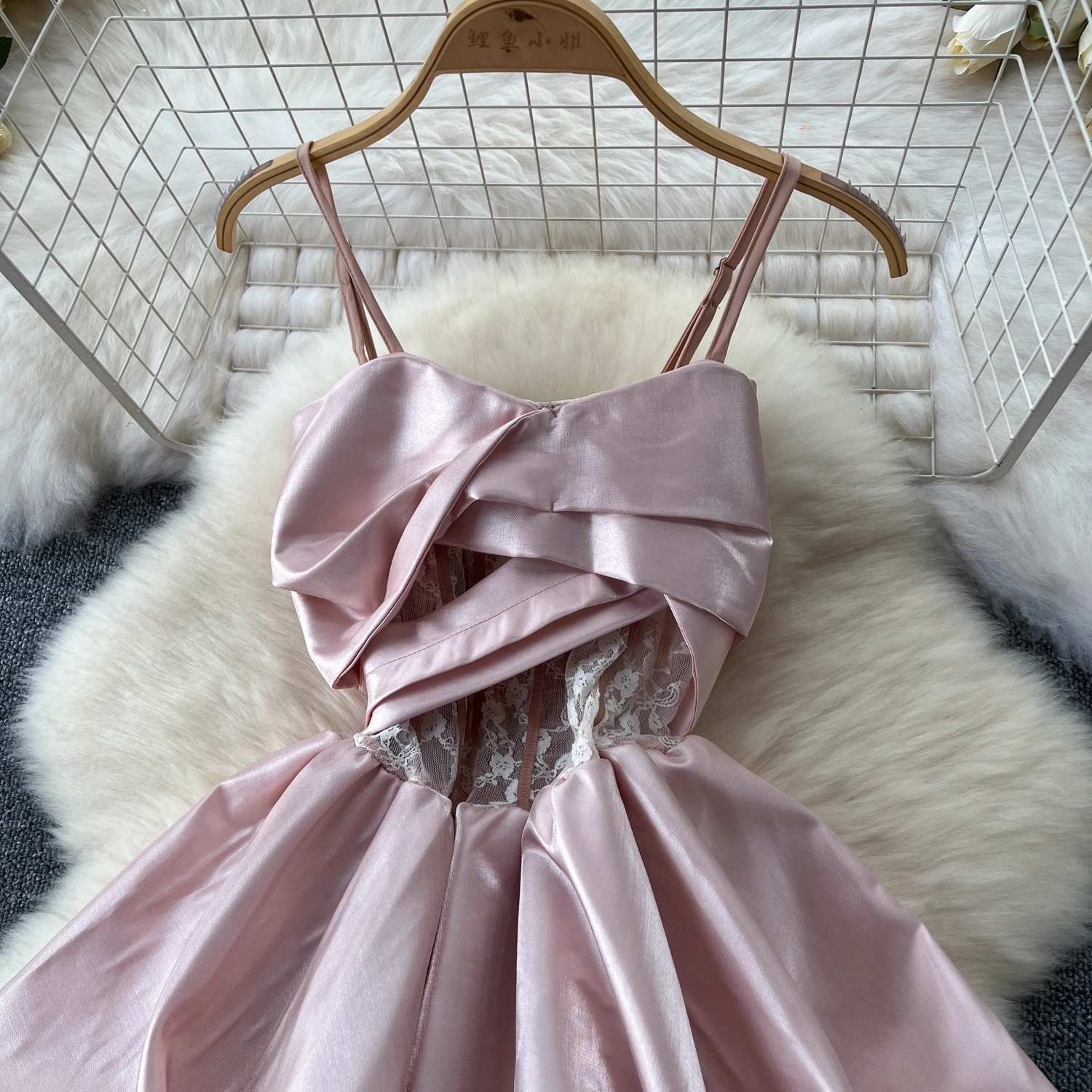 A-line Pink Party Dress