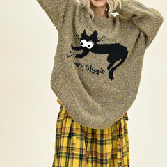 Verrückter Katzenpullover