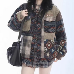 Chaqueta vintage con flores