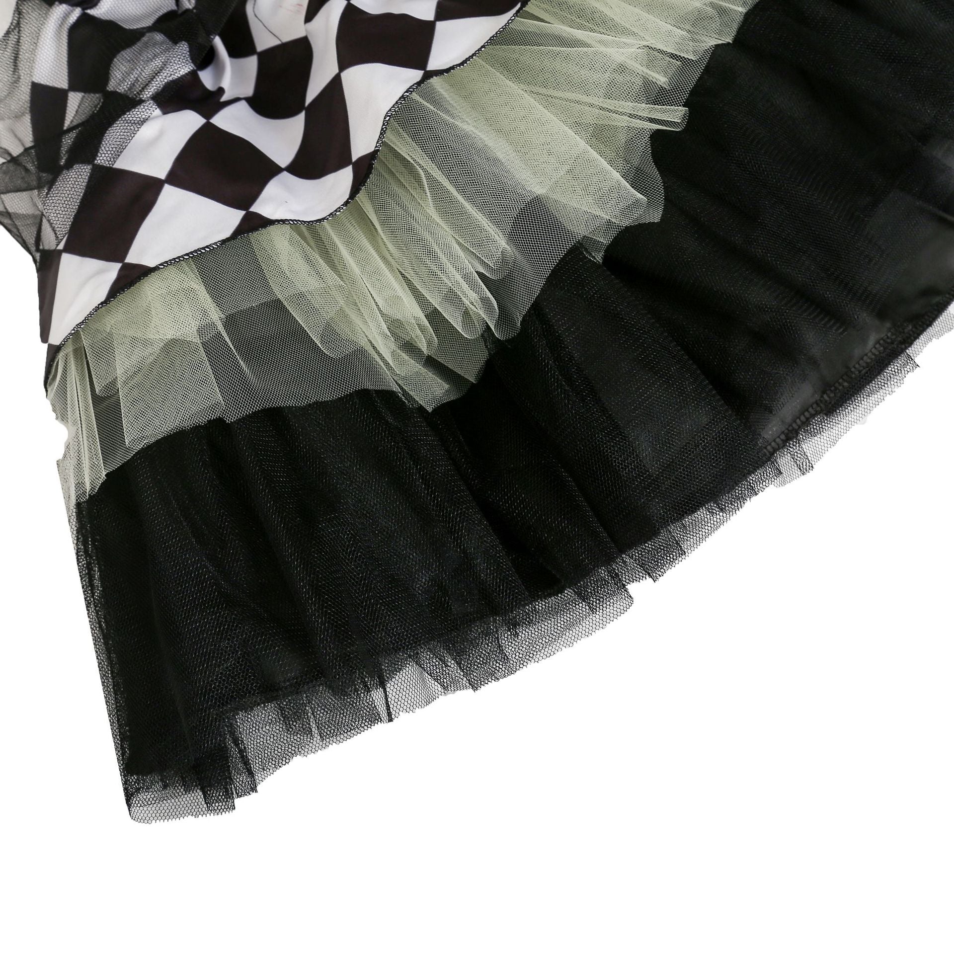 Halloween Clown Costume Black and White Dress