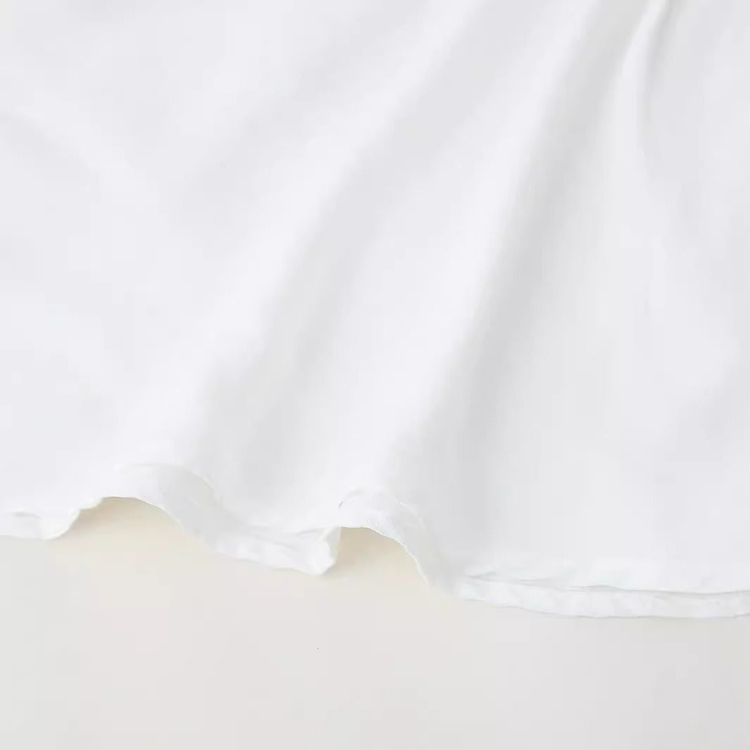 three-dimensional flower layered sexy loose casual suspender dress