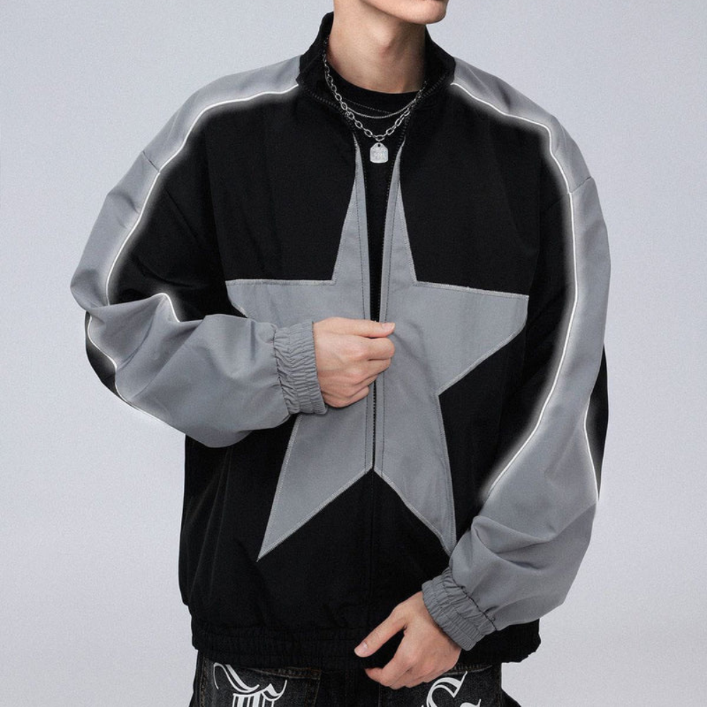 Chaqueta con estrellas brillantes