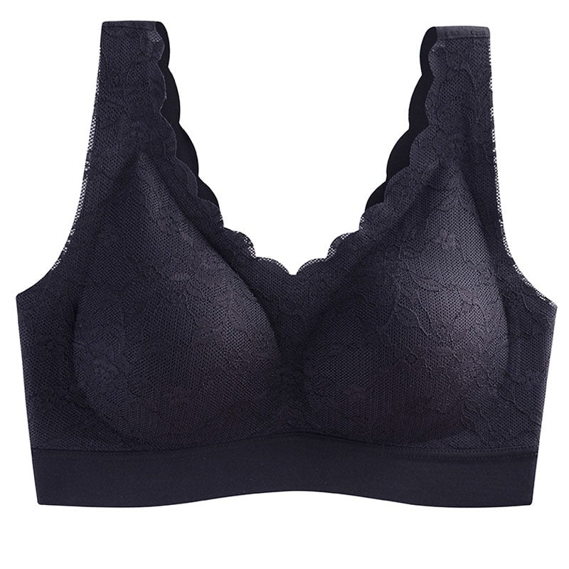 Latex Seamless Shock-Proof Padded Bra