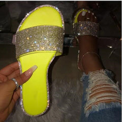 Rhinestone Flat Sandal