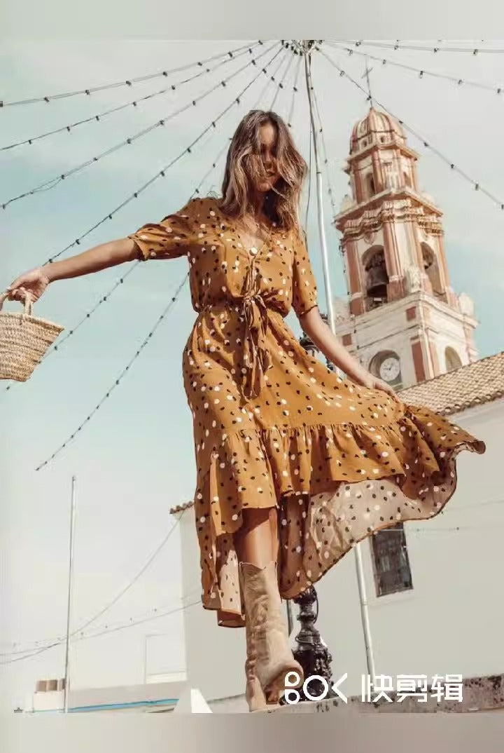 Spring/Sexy Pleated Dress INS Casual Loose Zipper Sleeveless Dress
