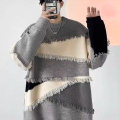 Suéter de patchwork de moda