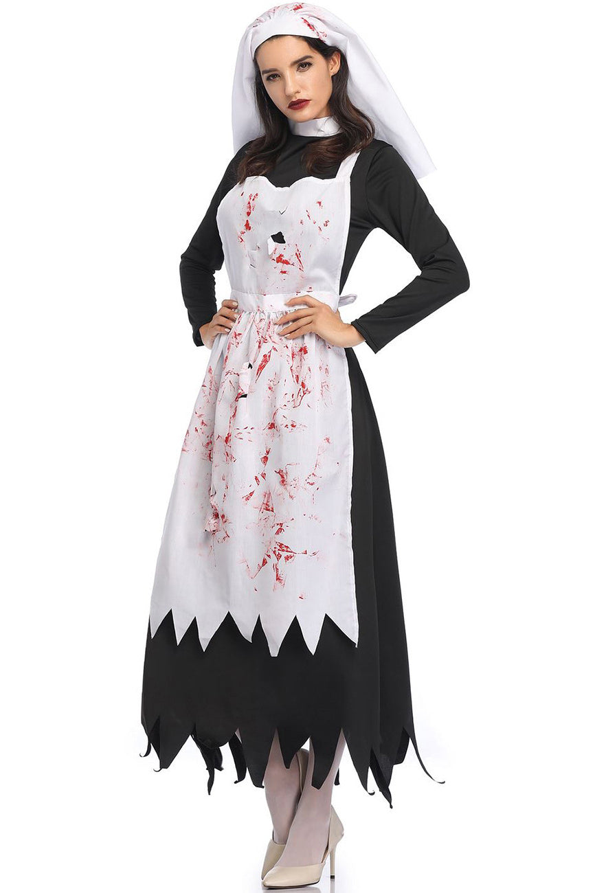 Scary Nun Halloween Party Costume Cosplay