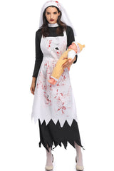 Scary Nun Halloween Party Costume Cosplay