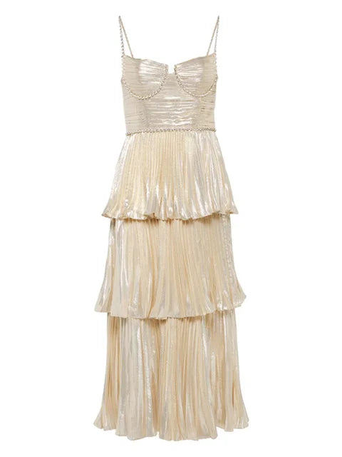 Festival Women Pleated Dress Models Jazz Costume Backless Y2k Clothes Latin Ruffle Urban Dance Kpop Stage Dress