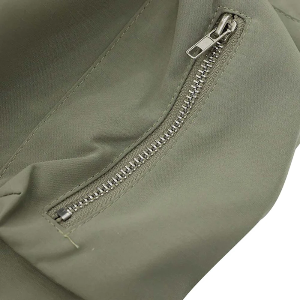 Chaqueta vintage con bolsillos irregulares