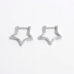 925 Sterling Silver Star Earrings