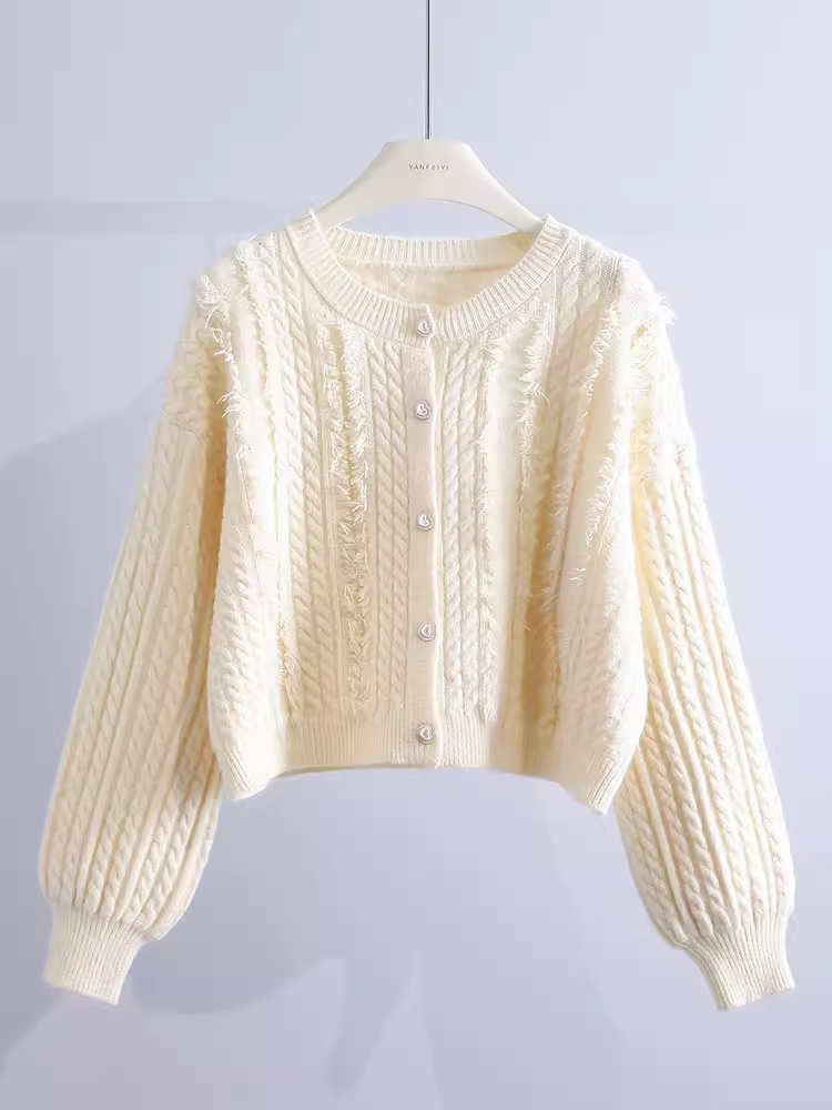 Women's twist sweater jacket