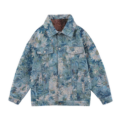 Chaqueta vaquera con flores