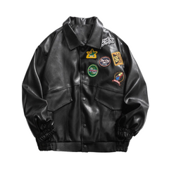 Chaqueta de motociclista de estilo retro