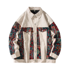 American Spliced Color Pattern Jacket