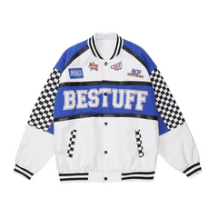 Chaqueta de carreras con paneles urbanos