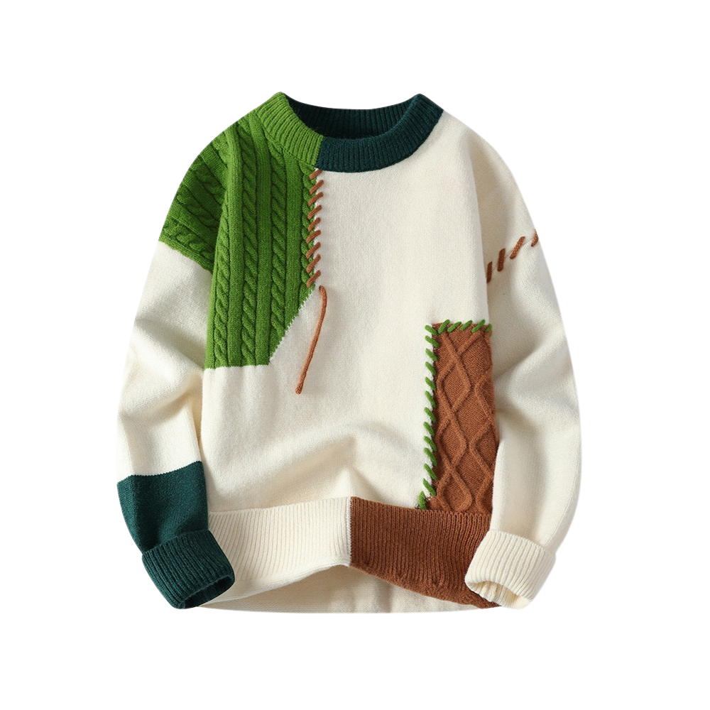 Lovely Patchwork Sweater