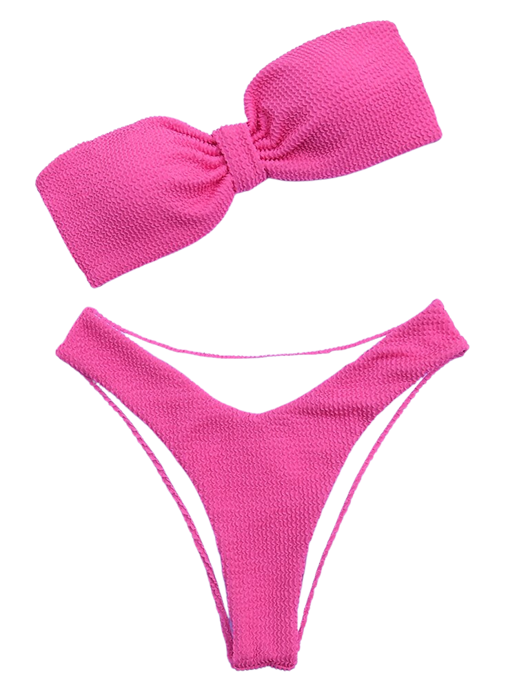 Candy Strapless Split Swimsuit