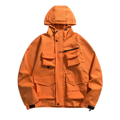 Amerikanische funktionelle Outdoorjacke mit vielen Taschen