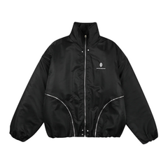 Chaqueta con múltiples cremalleras