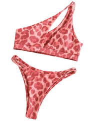 Pink Leopard 2 Pc Swimsuit