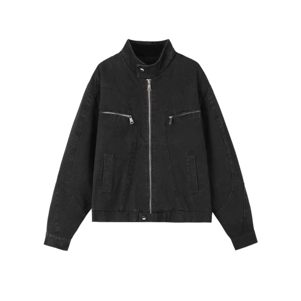 Chaqueta americana de lona lavada de alta resistencia