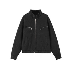Chaqueta americana de lona lavada de alta resistencia