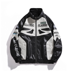 Chaqueta de motociclista vintage urbana