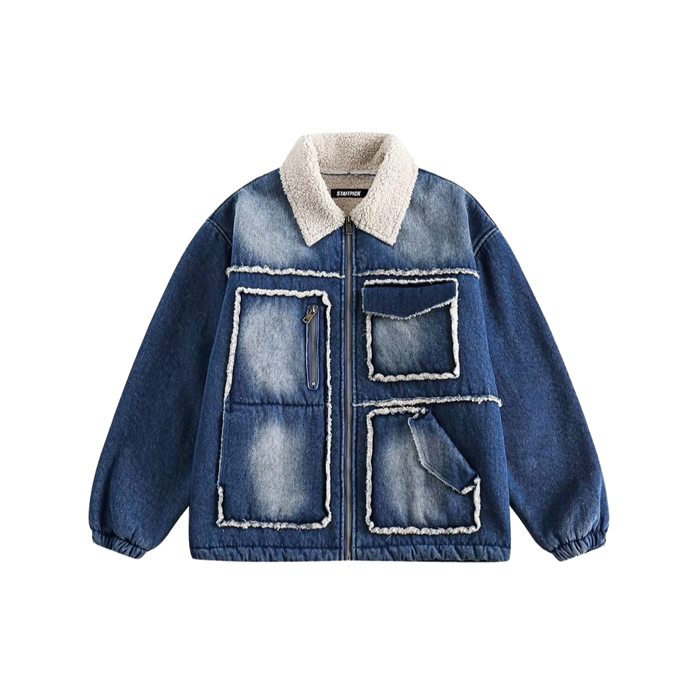 Warmer Jeansmantel