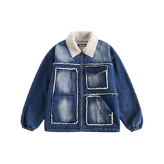 Warmer Jeansmantel