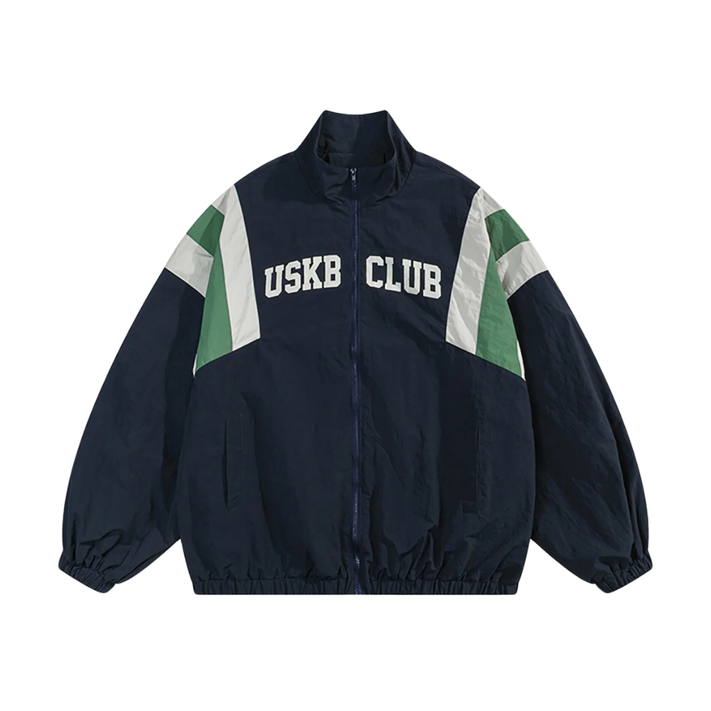 Chaqueta cortavientos en contraste