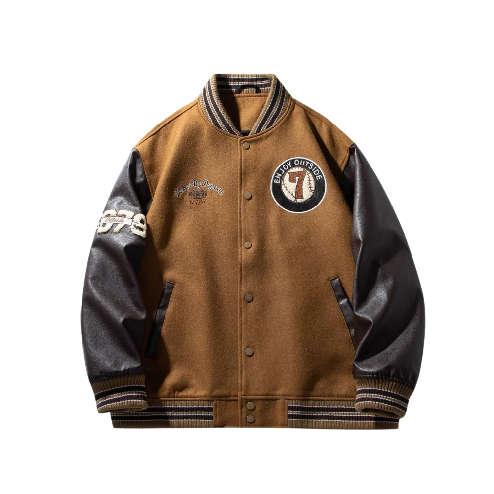 Chaqueta suelta de béisbol vintage
