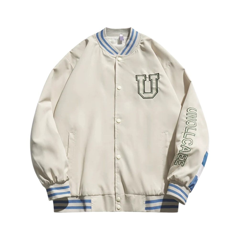 Casual Checkerboard Baseball Uniform Jacket