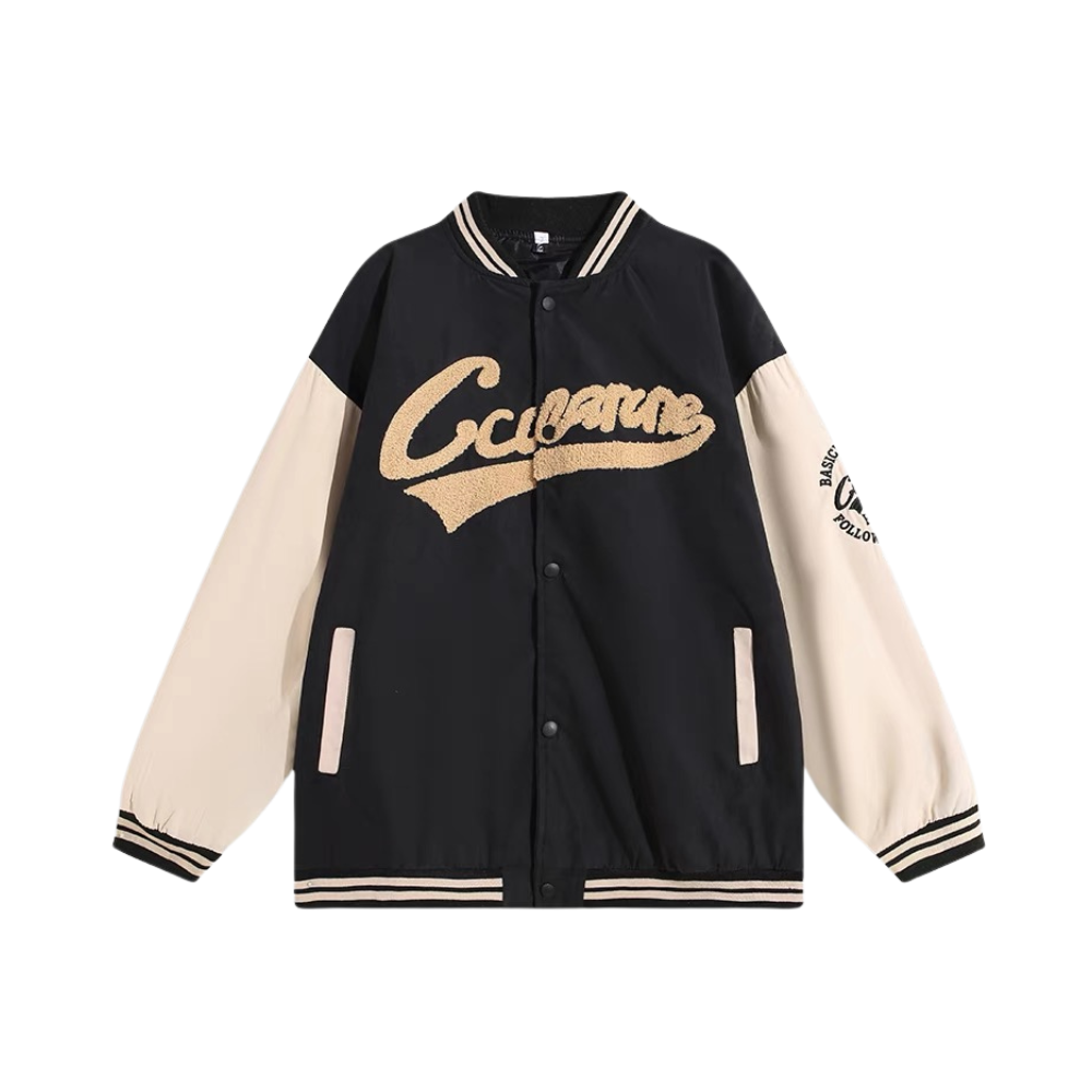 Chaqueta de béisbol de terciopelo de piel de ciervo