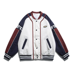 Chaqueta de béisbol vintage de carreras callejeras