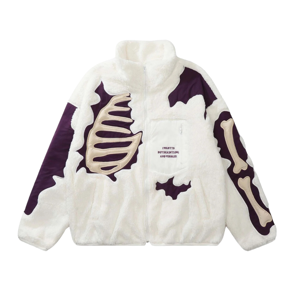 Chaqueta retro con calaveras